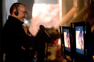 Danny Boyle on the set of 120 HOURS